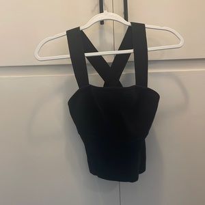 Carbon38 knit crop top